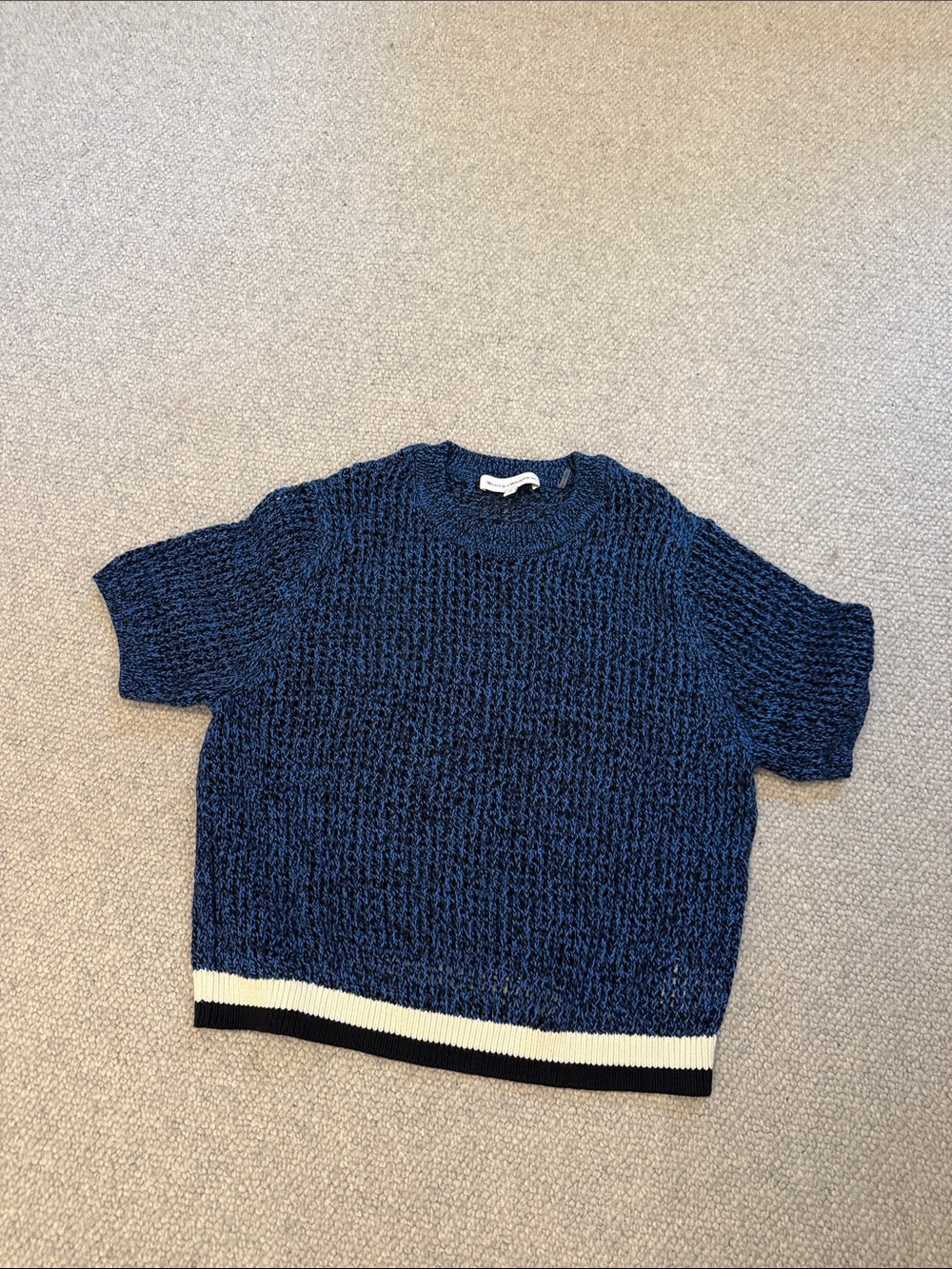woman’s short sleeve cotton sweater